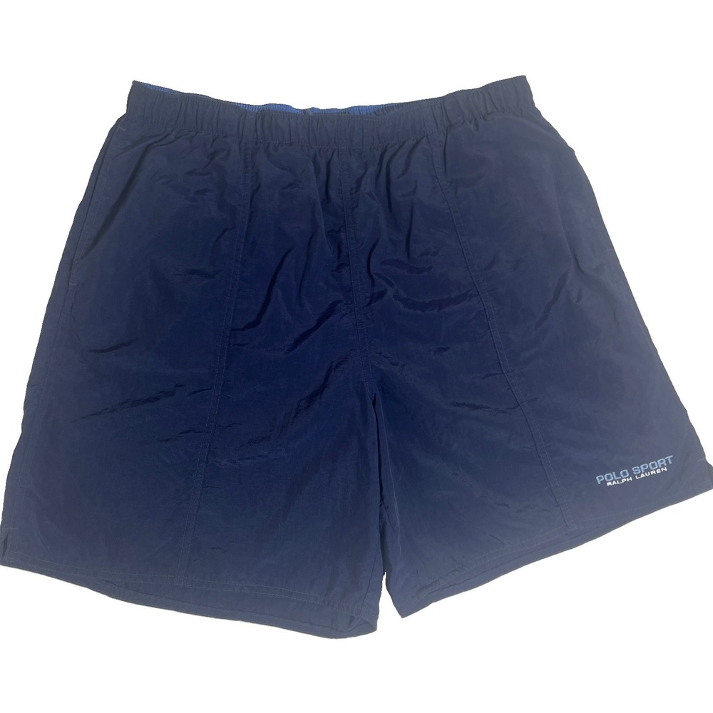 POLO SPORT RALPH LAUREN Interior Drawstring Swim Trunks in Navy Size XL